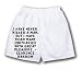 White Boxer Short with I have never killed a man, but I have read many obituaries wit...