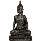 Oriental Furniture Simple, Unique, Beautiful Educational Art Gift Ideas Graduation 2011, 10-Inch Laotian Sitting Meditation Buddha with Earth Mudra