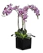 Artificial Triple-stem Phalaenopsis Orchid Arrangement Lavender