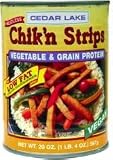 Cedar Lake Chik'n Strips, 20 oz. cans (Case of 12), Vegan