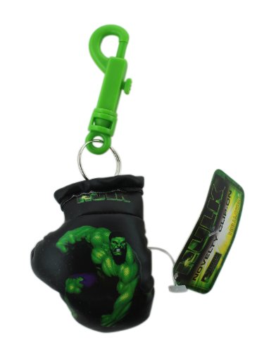  Incredible Hulk Boxing Glove Keychain / Zipper Pull - Black