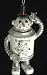 Vintage Retro Snowman Robot Christmas Ornament