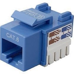 Belkin CAT6 CHANNEL CERT.KEYSTONE JACK ( R6D026-AB6-BLU )