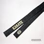 ProForce� Embroidered Karate Satin Black Belt