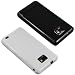 mumbi 2 x TPU Silikon Schutzh�lle f�r Samsung i9100 Galaxy S II schwarz/wei�