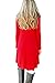 DEARCASE Women's Long Sleeve Casual Sweater Tunic Floral Dress Chain Safflower Medium V-Neck Spring Loose Fall Winter Stretch A-Line Wedding Guest Knee Length Jersey Flowy Swing Tshirt Dresses