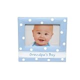 Mud Pie Baby Little Prince Blue Twill Photo Frame,... by Mud Pie