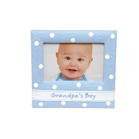 Click here to buy Mud Pie Baby Little Prince Blue Twill Photo Frame,... by Mud Pie.