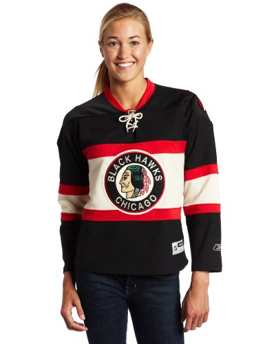NHL Women's Chicago Blackhawks Premier Jersey, Black, Medium