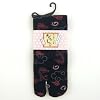 Dragon and Clouds Tabi Fashion Midcalf Socks with 7 Inch Cuff, Black