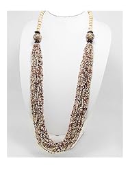 Brown Seed Bead Necklace