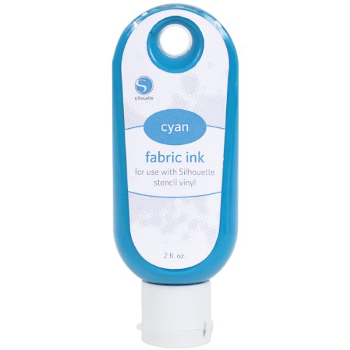 Silhouette Of America Fabric Ink, 2 oz, Cyan