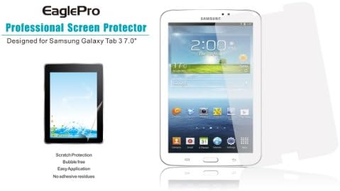 EaglePro Samsung Galaxy Tab 3 7.0 7" T210 Tablet Professional Screen Protector HD Ultra Clear Film (2 pack) - in RETAIL package