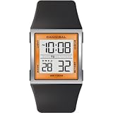 Unisex Black & Orange Digital Rubber Strap Watch Reviews