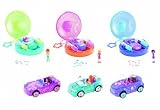 Polly Pocket Glitz 'n Go Compacts with Lila and Pink Car