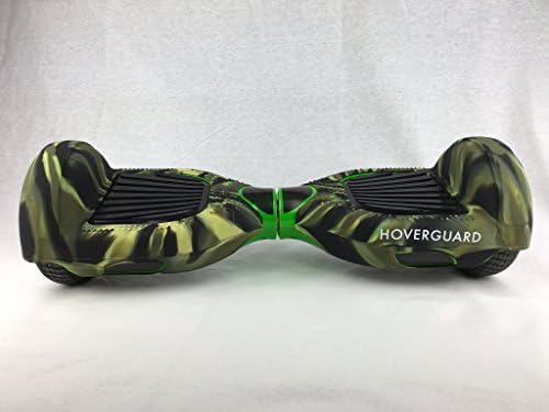 HOVERGUARD Protection for Hoverboard, 100% Silicone for Guard for Self Balancing Segway Scooter Board. Best Safe and Cheap Way to Prevent Damage to Your Favorite and Unique Skateboard (Camo Green)