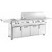 Fire Magic Gas Grills Echelon E1060s Natural Gas All Infrared Grill With Double Side Burner On Cabinet Cart
