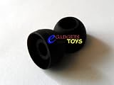 3 Pair Black Medium Replacement Silicone Ear Tips for Yamaha EPH-20 EPH-30 EPH-50 Earphones