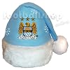 Manchester City FC Football Xmas Christmas Santa Hat