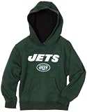 NFL Boys' New York Jets Sportsman Fleece Hoodie - R16C4P07 (Hunter, 4)