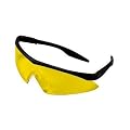 MSA Safety Works 10021280 Straight Temple Safety Glasses, Amber