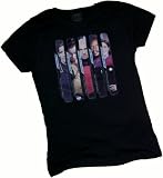 The Captains -- Star Trek Crop Sleeve Fitted Juniors T-Shirt