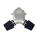BBK Performance 1735 Silver Powder Coat Titanium Cold-Air Induction Intake System with Cast Aluminum Inlet for GM C-6 Corvette 05-07