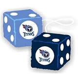 TENNESSEE TITANS NFL 3 CAR FUZZY DICE"