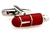 Red Fountain Pen Nib Cufflinks Cuff Links