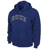 Duke Blue Devils Youth Royal Tackle Twill Full Zip Hooded Sweatshirt