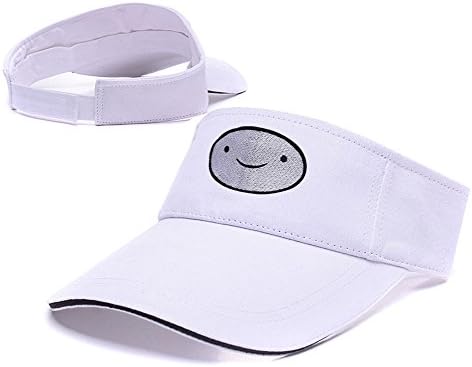 ZHHUA Adventure Time With Finn And Jake Logo Adjustable Embroidery Tennis Golf Baseball Hat Sun Visor Cap White