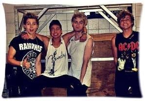 NEWPRODACT Custom Rock Band 5 Seconds Of Summer 5SOS 16 by 24 Inch Cotton And Polyester Rectangle Zippered Pillow Protector Cover Case