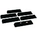 6 Black Velvet Ring Trays Jewelry Showcase Displays Stands