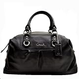Coach Leather Large Ashley Sabrina Duffle Satchel Bag Purse Tote 15447 Black