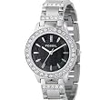 Fossil Women's ES2130 Stainless Steel Bracelet Black Glitz Analog Dial Watch