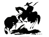 (11x14) Pablo Picasso Bullfight I Horse and Bull Art Print Poster