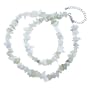 Sterling Silver Green Aventurine Stone Chip Necklaces Pendant