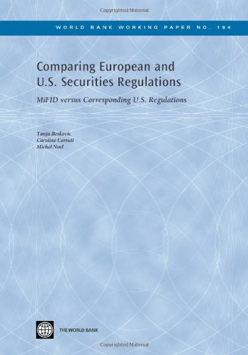 Comparing European and U.S. Securities Regulations: MiFID versus Corresponding U.S. Regulations (World Bank Working Papers)