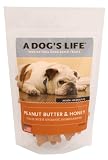 A Dog's Life Peanut Butter & Honey Organic Treats, 8 Ounce Bags (Pack of 4)