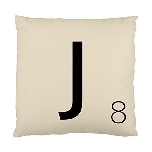 Trending J Letter Cushion Cover (Two Sides)