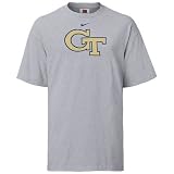 Nike Georgia Tech Yellow Jackets Ash Classic Logo T-shirt