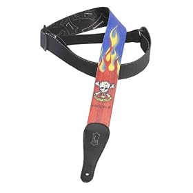 Levy's Leathers 2 Polyester Guitar Strap with Rat Fink Art,