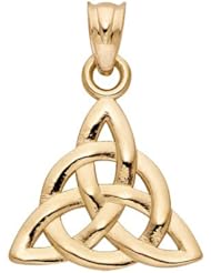Small Trinity Knot Charm in 14K Yellow Gold