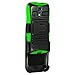 Kyocera Hydro Icon Case, CASEFORMERS Duo Armor GREEN for Kyocera Hydro Icon Combo Case with Stand and Holster