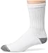 Hanes Classics Men's 6 pack cushion crew Sock, White, 6-12