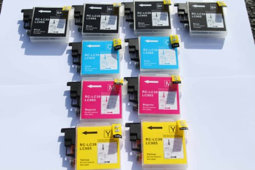 10 (2 FULL SETS + 2 EXTRA BLACK) COMPATIBLE INK 