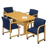 69Contemporary Series Rectangular Conference Table (Trestle Base) Finish: Cherry, Profile: Bullnose, Size: 60