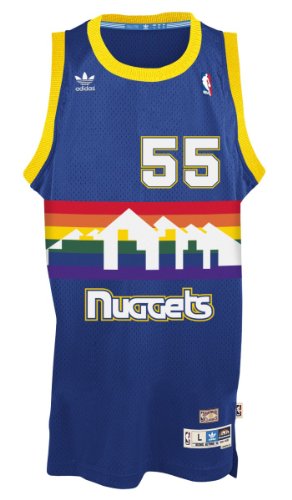 Dikembe Mutombo Denver Nuggets Adidas NBA Throwback Swingman Jersey - Blue