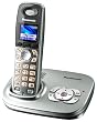 Panasonic KX-TG8021GS, strahlungsarmes DECT Schnurlostelefon mit Farbdisplay und Anrufbeantworter, silber