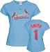 Ozzie Smith St. Louis Cardinals Women's Cooperstown Name & Number Tee - Small